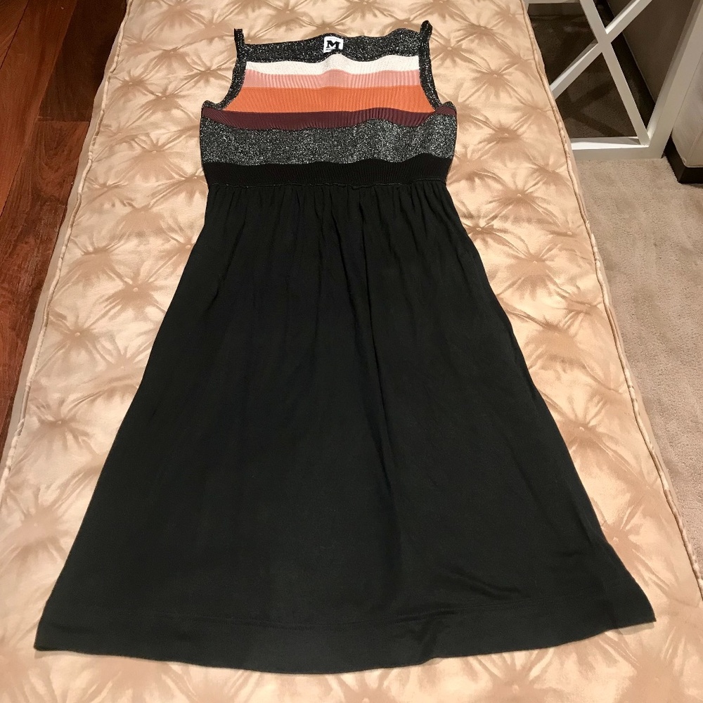 ♓️🅿️♟M Missoni Black Dress-Metallic Bodice♟ - Picture 2 of 6